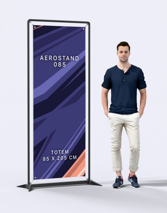 AEROSTAND 085  Wall Display Stand 85x200cm
