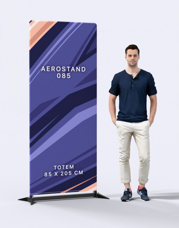 AEROSTAND 085  Wall Display Stand 85x200cm
