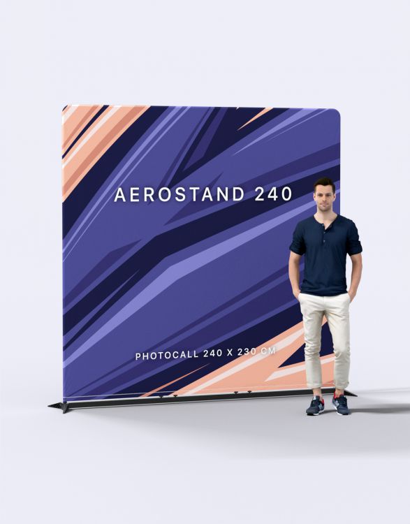 AEROSTAND 240  STAND NOIR HD 2,4 X 2,3 M
