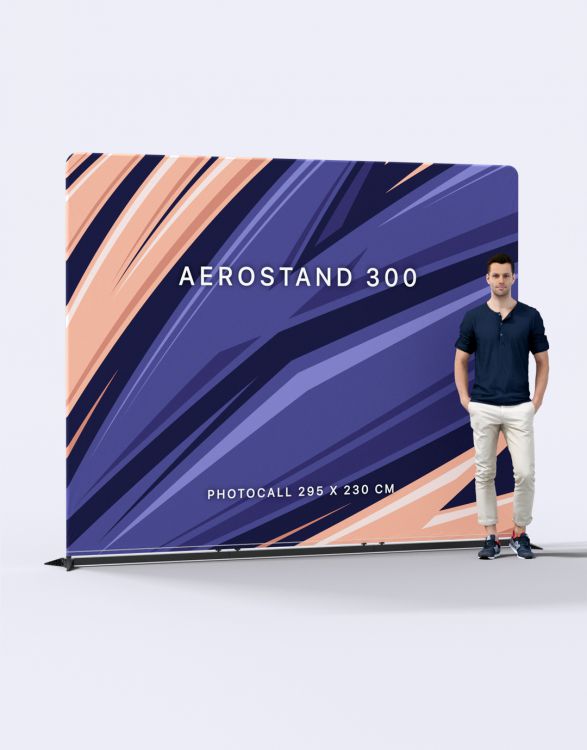 AEROSTAND 300  STAND NOIR HD 3 X 2,3 M
