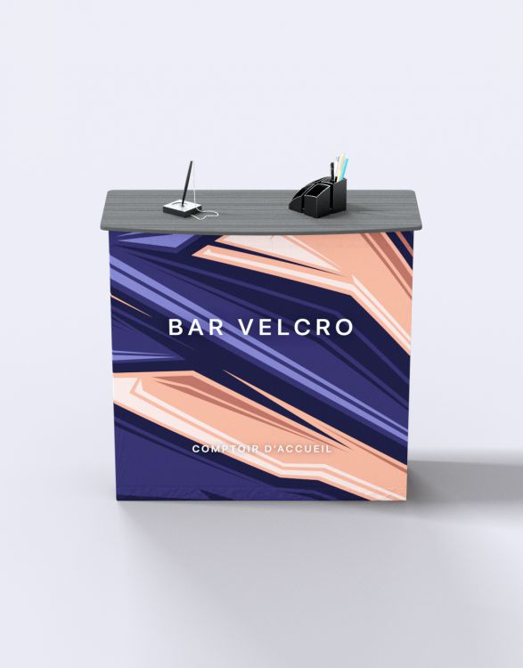 BAR VELCRO  COMPTOIR D'ACCUEIL