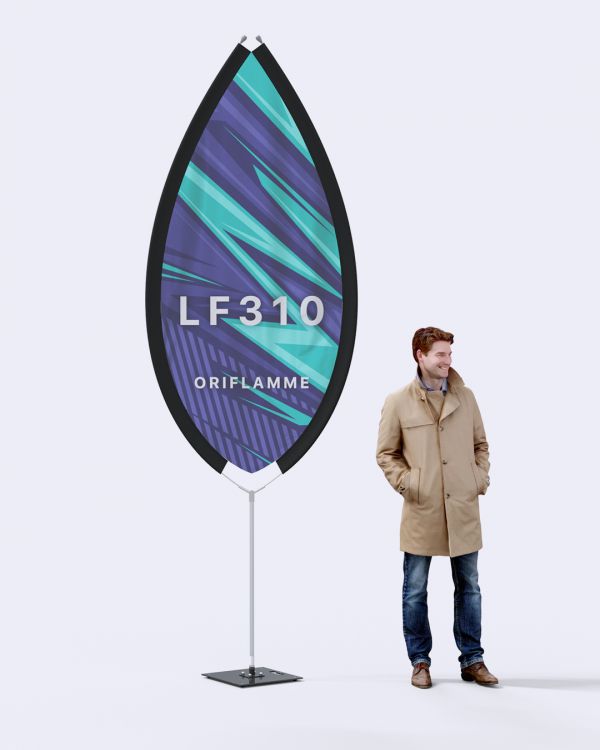 LEAF FLAG  VOILE 3M10