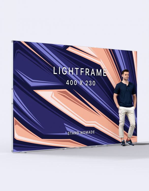 LIGHTFRAME 400  Cadre aluminium autoportant 400x230cm