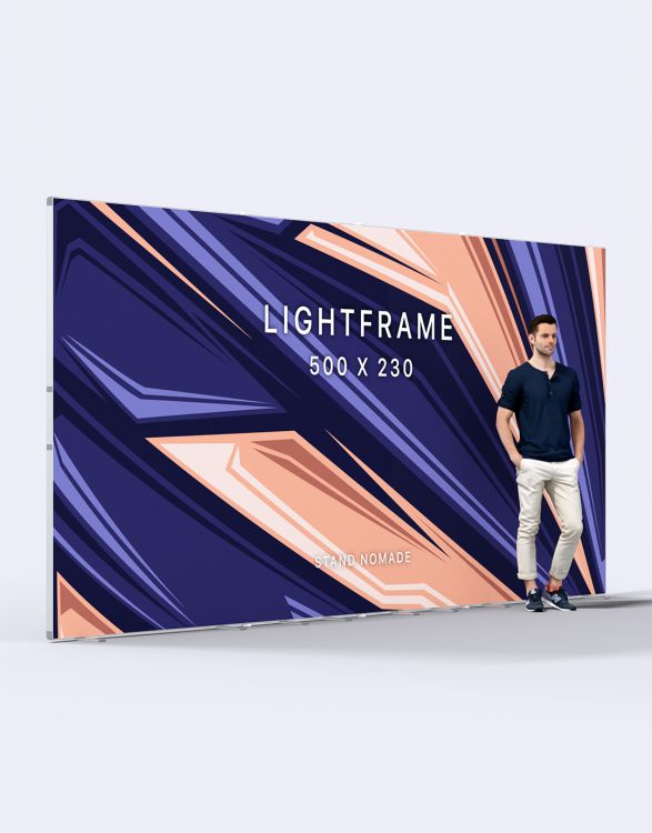 LIGHTFRAME 500  Cadre aluminium autoportant 500x230cm