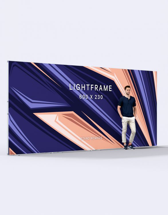 LIGHTFRAME 600  Cadre aluminium autoportant 600x230cm