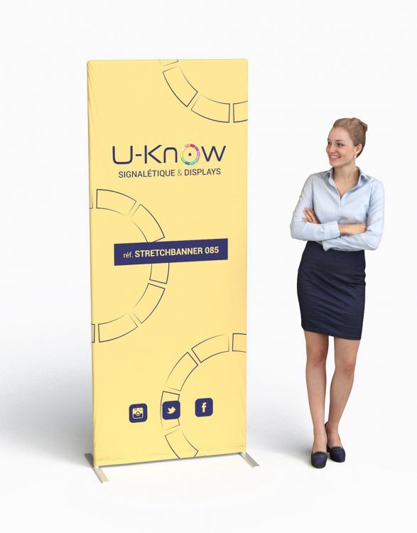 STRETCH BANNER 085  Stand alu éco+ 85x200cm